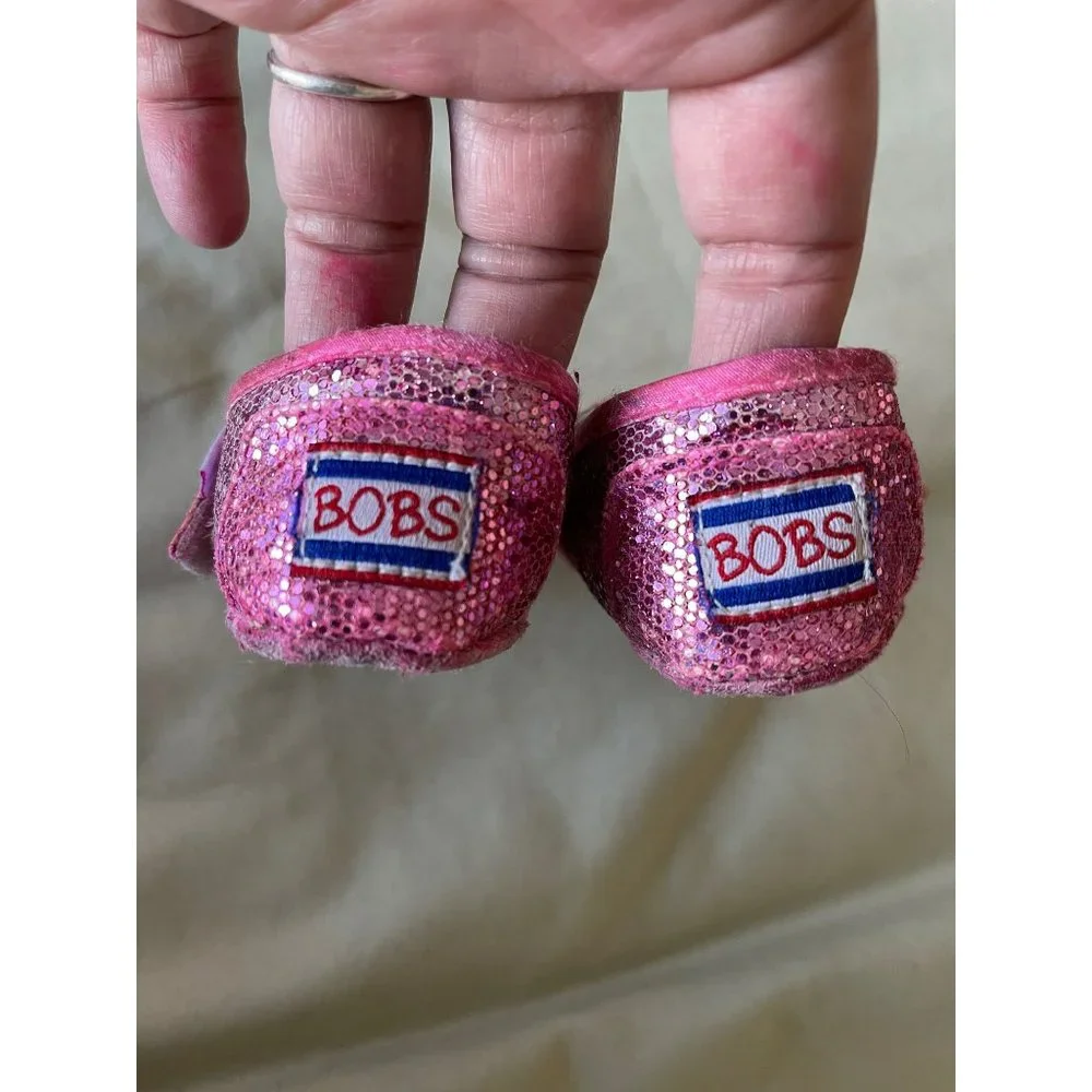 Bob’s Dark Pink Sparkle Bootie Shoes